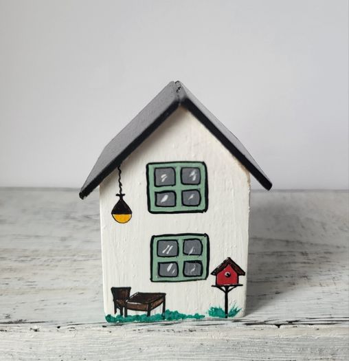 Handcrafted tiny wooden house!