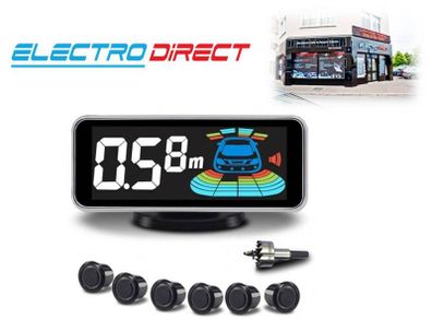 Car Parking Sensor System with LCD Distance Display and Voice Warning
