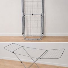 Foldable B&Q Metal Clothing Drying Rack