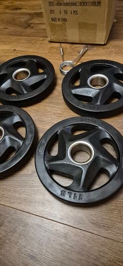 brand new 4x5kilo olympic weight plates