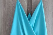 invisible strap turquoise top size s