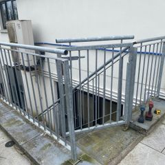 galvanised steel including gate