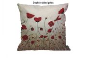 Double-sided Poppy Cushion Cover