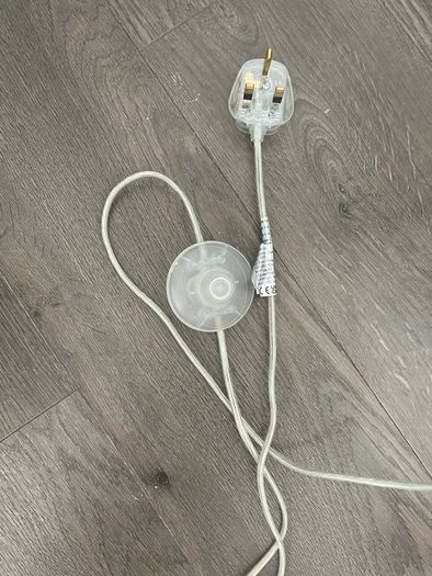 Tripod floor lamp with shade