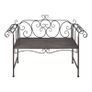 Garden Bench 132 cm Steel Antique Brown Image 4