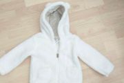 Baby fluffy zip up top
