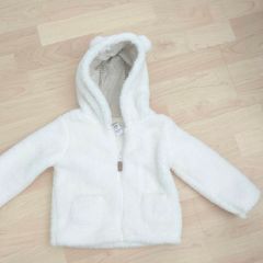 Baby fluffy zip up top
