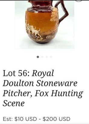 Royal Doulton Stoneware Pitcher