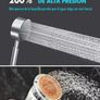 Olliwon High Pressure Shower Head with 1.5m Shower Hose, Stainless Steel Shower Head Water Saving Image 4