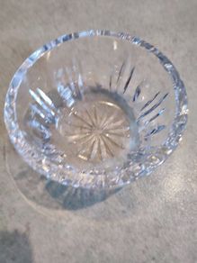 Vintage SUGAR  Crystal Bowl Cut Glass Lead Crystal .