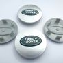 1set LAND ROVER Silver with Green logo 63mm Alloy Wheel Center Caps cap Hub Cover 63 Land L322 Image 7