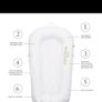 Dockatot Dock Delux Peestige white baby nest like new Image 6