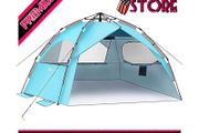 Beach Tent 4-6 Person Pop Up Beach Tent Large Hydraulic Automatic Portable Sun Shade Shelter (FREE SHIPPING)