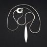 Vintage 925 Silver Scandinavian Necklace In Original Box Image 10