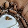 Antique brass pair of wrought iron mirrors Image 2