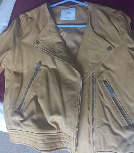 Mango 100% Leather Jacket