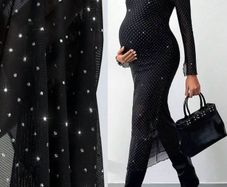 Glam maternity dress