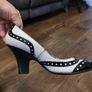 Black and White- leather- uk7 Image 7