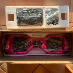 Hot Pink Bluetooth Hoverboard with Bag LED Light Speaker New in Box