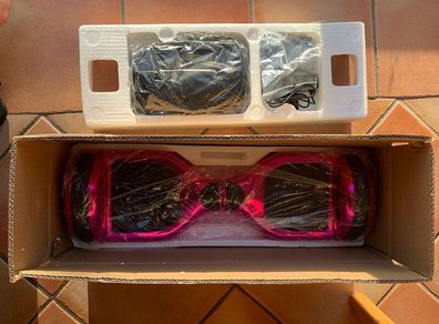 Hot Pink Bluetooth Hoverboard with Bag LED Light Speaker New in Box