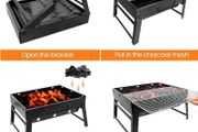 New. Portable Barbecue Grill Outdoor Heat Resistant Rust Proof  (Free Delivery)