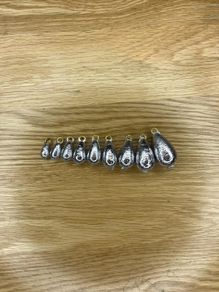 Bell sinker weights 3,5 to 57 gr