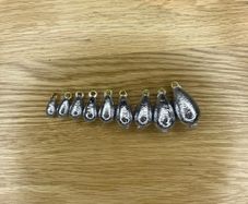 Bell sinker weights 3,5 to 57 gr