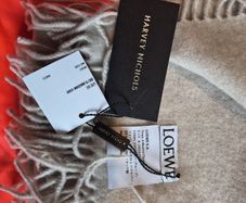 Loewe Cashmere Fringe Scarf New With Original Store  Tags