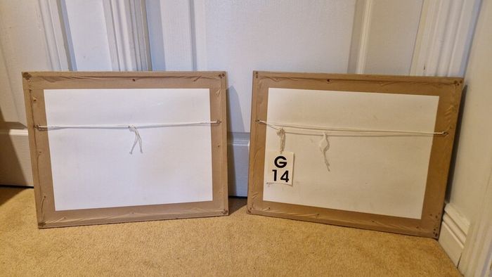 2 original signed framed photographs