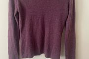 N.Peal Cashmere Jumper Plum Purple Size S Round Neck Luxury Knit Soft