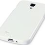 New Samsung I9500 Galaxy S4 Tpu Gel Case Solid Black / Solid White With Free Screen Protector Image 4