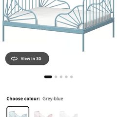 Ikea Minnen Extendable Kids Bed & Mattress