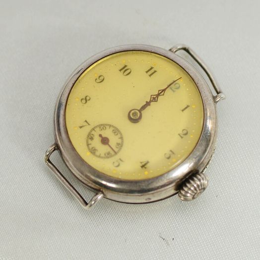 Vintage Silver Trench  Wrist Watch