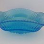 Vintage Blue Glass Bowl Image 3