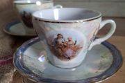 Japanese Lusterware Cups &amp; Saucers