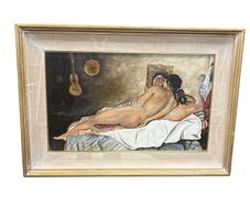 Nude, Spanish Gypsy lady, signed oil on canvas