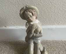 Porcelain Figurine Child with lamb  - Zaphir