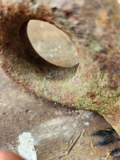 vintage iron hook