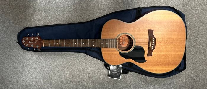 Acoustic Guitar Bundle - Crafter Lite T LH SP Left Handed Guitar, Case and Stand