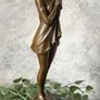 The Sad Girl - Bronze, Marble, Signed Image 4