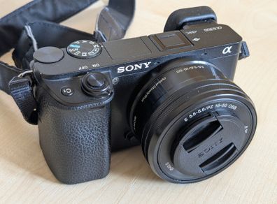 Sony A6300 camera with kit lens and some extras