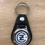 Brand new synthetic leather CZ key ring with shopping trolley token/coin Image 2