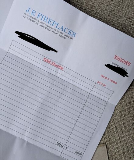 Fireplace Voucher