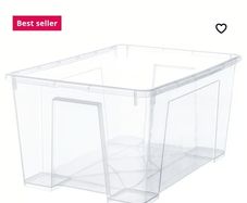 IKEA plastic boxes with lids x 5