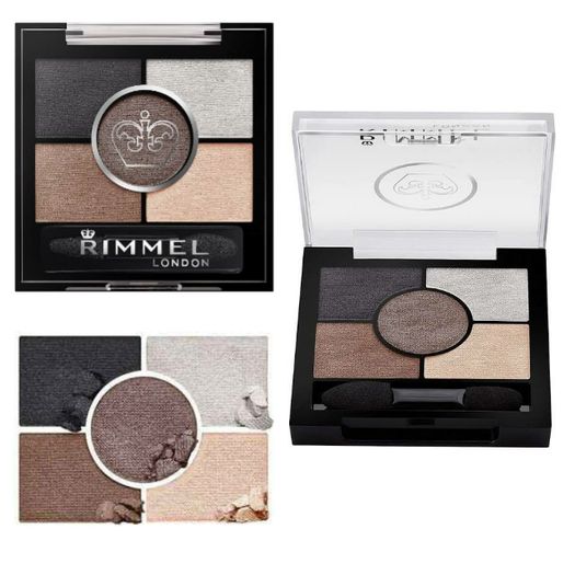 Rimmel Glam'Eyes HD 5-Colour Eyeshadow Palette - 023 Foggy Grey - New