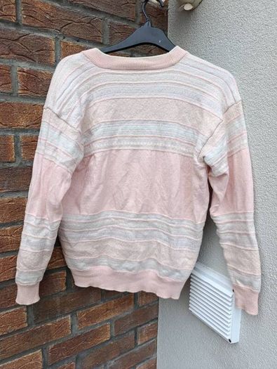 Vintage 80s Lacoste Wool Blend Knit Cardigan Womens