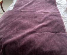 Aubergine fabric remnant