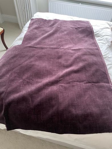 Aubergine fabric remnant