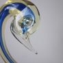 Murano / Venetian Blue & Amber  Sommerso Glass Swan / Duck Figurine Image 6