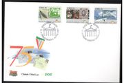 1997 Ireland 75th Anniversary of the State (28p Quill/ O'Cleary+ 32p O'Connell &amp; 52p Airmails) Commemorative Stamps An Post First Day Cover (FDC)